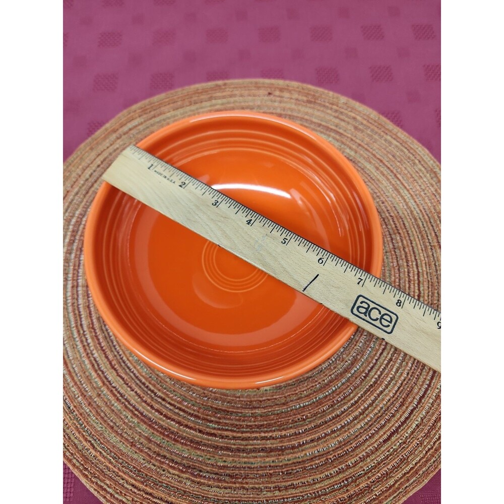 Fiesta Medium Bistro Coupe Bowl 7.58 Inch In Poppy Made In The USA EUC - Picture 4 of 6